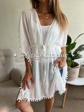 Cargar imagen en el visor de la galería, Tapado oversize gasa Keila - AngelitoChic