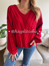 Cargar imagen en el visor de la galería, Sweater trenzado Olivia-AngelitoChic