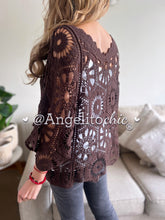 Cargar imagen en el visor de la galería, Polera macramé Amelia-AngelitoChic