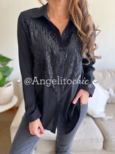 Cargar imagen en el visor de la galería, Blusa corazón lentejuelas