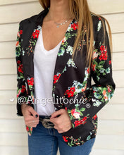 Cargar imagen en el visor de la galería, Blazer seda de viscosa flores-AngelitoChic