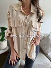 Cargar imagen en el visor de la galería, Blusa lino Amelia