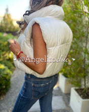 Cargar imagen en el visor de la galería, Parka Puffy acolchada crop - AngelitoChic