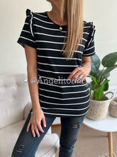 Cargar imagen en el visor de la galería, Polera rayitas vuelos Jaci - AngelitoChic