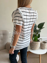 Cargar imagen en el visor de la galería, Polera rayitas vuelos Jaci - AngelitoChic