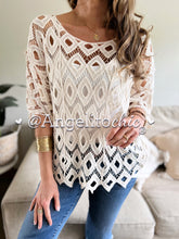 Cargar imagen en el visor de la galería, Polera macramé Belleza-AngelitoChic
