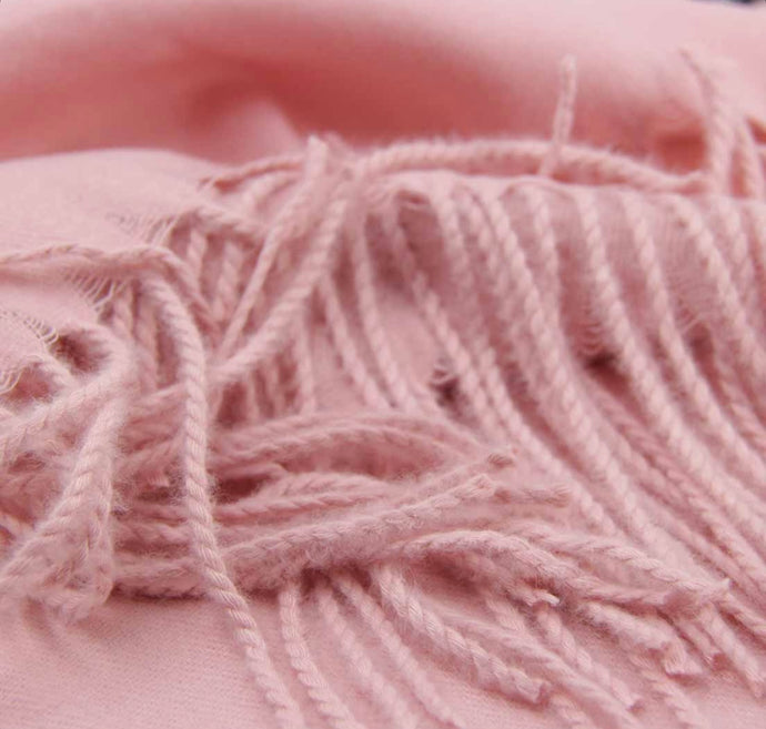 Bufanda cashmere suave rosa bebé - AngelitoChic 