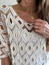 Cargar imagen en el visor de la galería, Polera macramé Belleza-AngelitoChic
