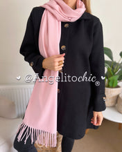 Cargar imagen en el visor de la galería, Bufanda cashmere suave rosa bebé
