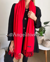 Cargar imagen en el visor de la galería, Bufanda cashmere suave Roja
