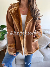 Cargar imagen en el visor de la galería, Chaqueta suede y piel Lorenza- AngelitoChic 
