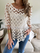 Cargar imagen en el visor de la galería, Polera macramé Belleza-AngelitoChic
