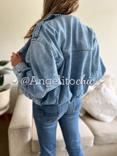 Cargar imagen en el visor de la galería, Bomber jeans Mara-AngelitoChic
