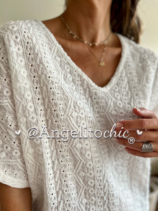 Polera textura Danna -AngelitoChic 