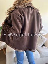 Cargar imagen en el visor de la galería, Chaqueta suede y piel Lorenza- AngelitoChic 
