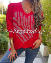 Cargar imagen en el visor de la galería, Sweater spandex brillo Corazón - AngelitoChic 
