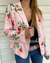 Cargar imagen en el visor de la galería, Blazer seda de viscosa flores-AngelitoChic
