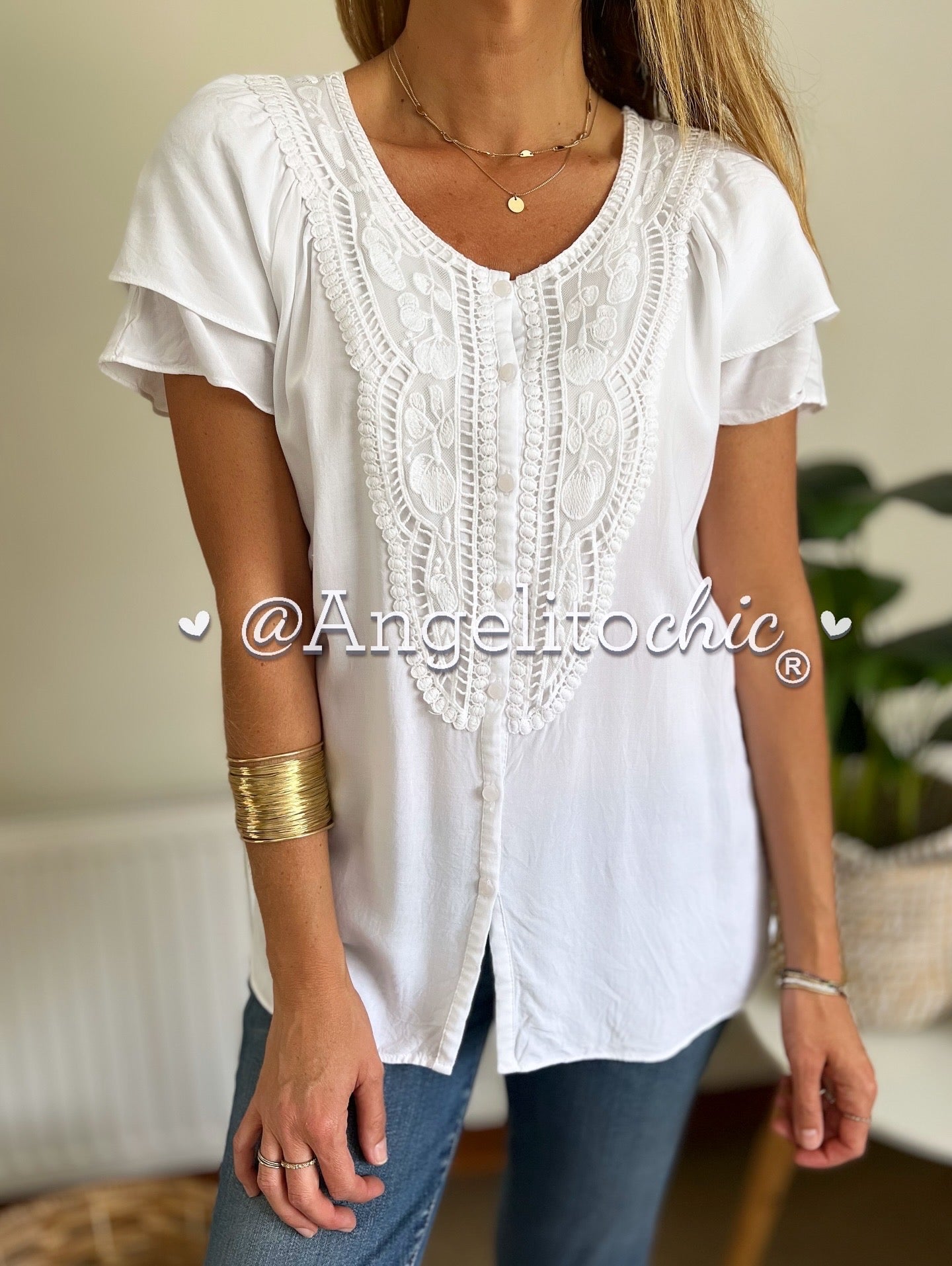 Blusa broderi Ana (REMATE) ✨🔥