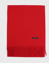 Cargar imagen en el visor de la galería, Bufanda cashmere suave Roja
