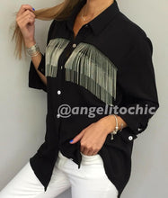 Cargar imagen en el visor de la galería, Blusa flecos Vanesa - AngelitoChic
