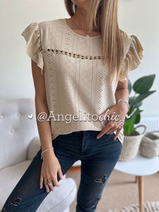 Polera broderí vuelitos - AngelitoChic