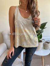 Cargar imagen en el visor de la galería, Polera hilo print lurex metalizada - AngelitoChic
